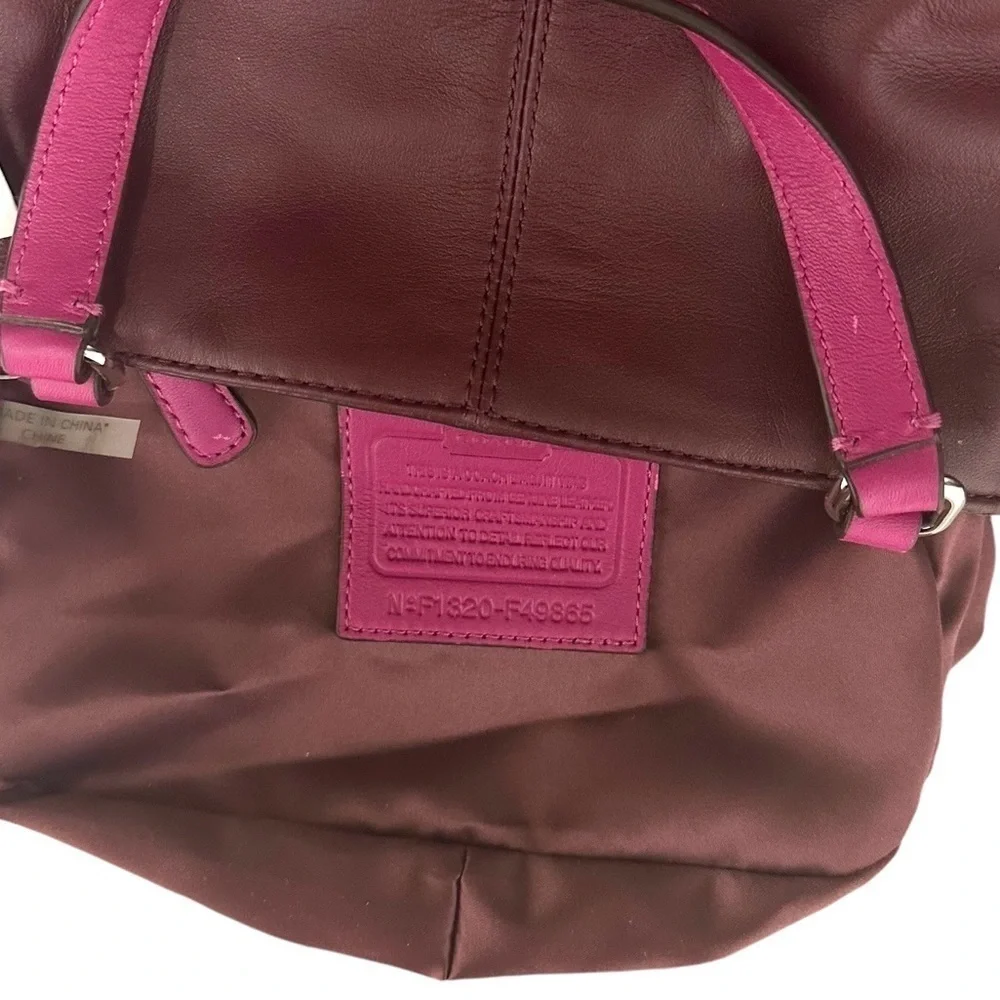 Coach Park Mini Leather Suede Satchel Color Block Quilted #F49865 New With Tags - Picture 7 of 16